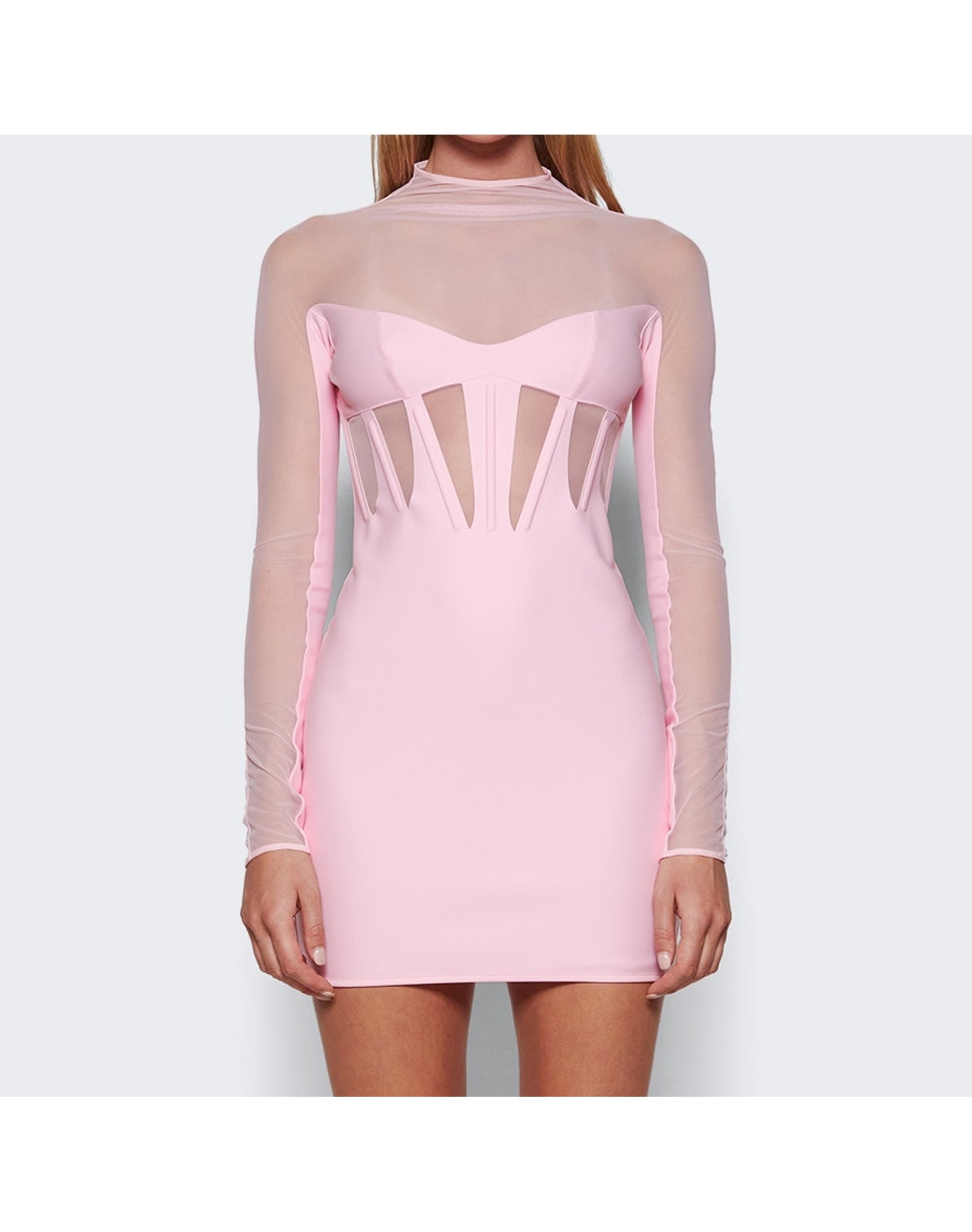 Mugler | Women | Corset Illusion Dress | Pink