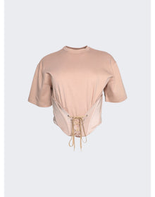 Mugler | Women | Corset Top | Tan