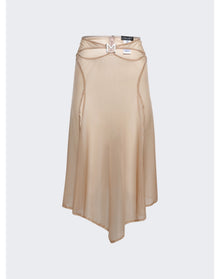 Mugler | Women | Cut-out Skirt | Tan