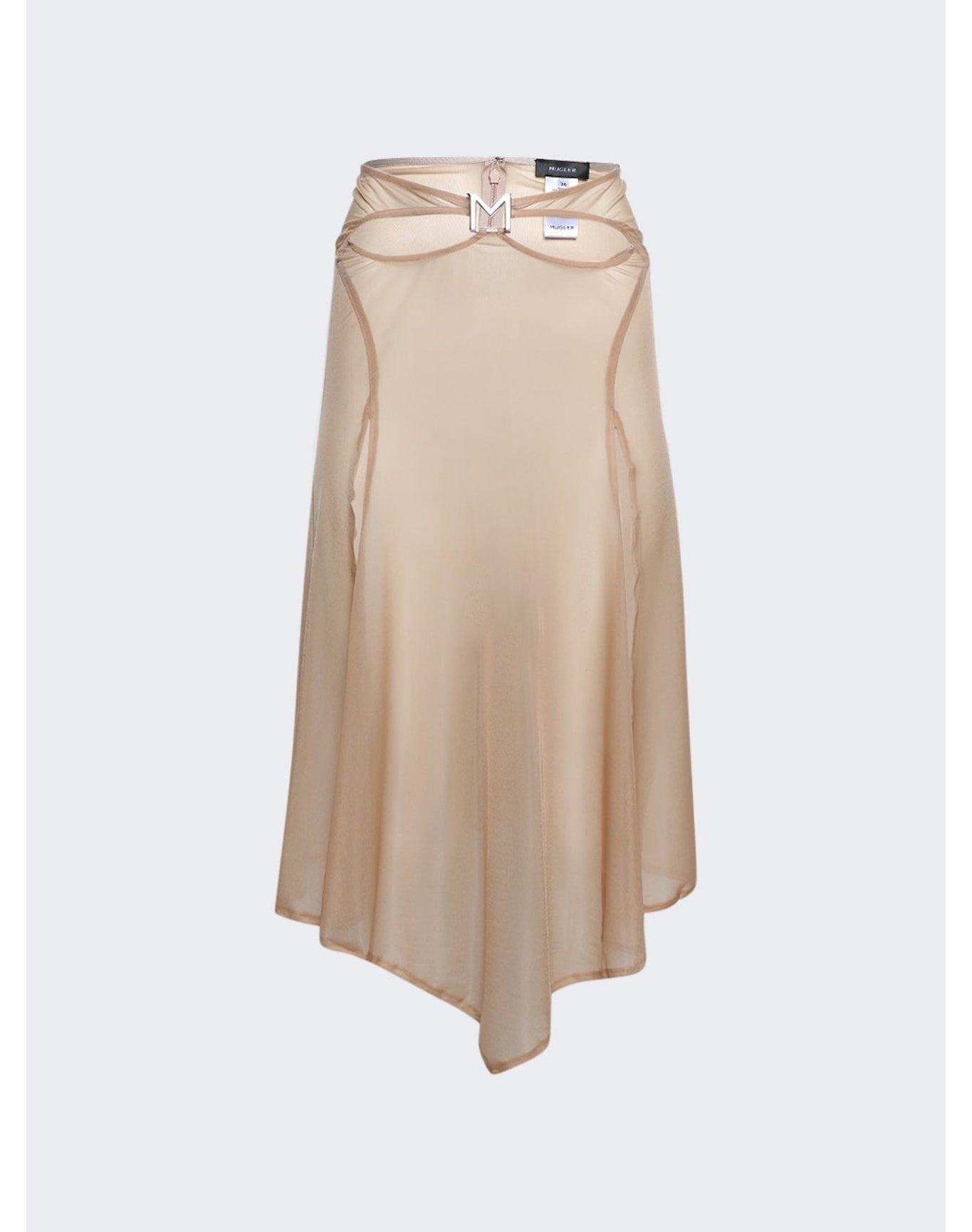 Mugler | Women | Cut-out Skirt | Tan