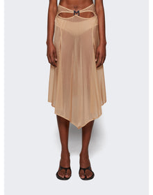 Mugler | Women | Cut-out Skirt | Tan