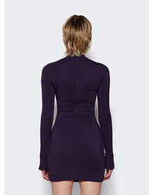 Mugler | Women | Cut Out Mini Dress | Dark Violet