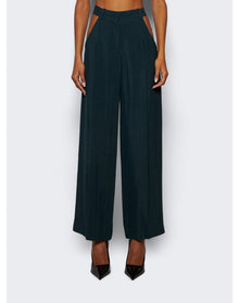 Mugler | Women | Cut Out Trousers | Dark Green