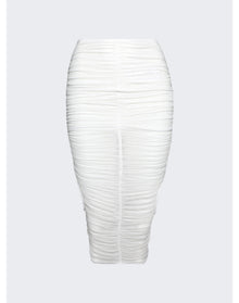 Mugler | Women | Draped Skirt | Warm White