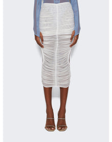 Mugler | Women | Draped Skirt | Warm White