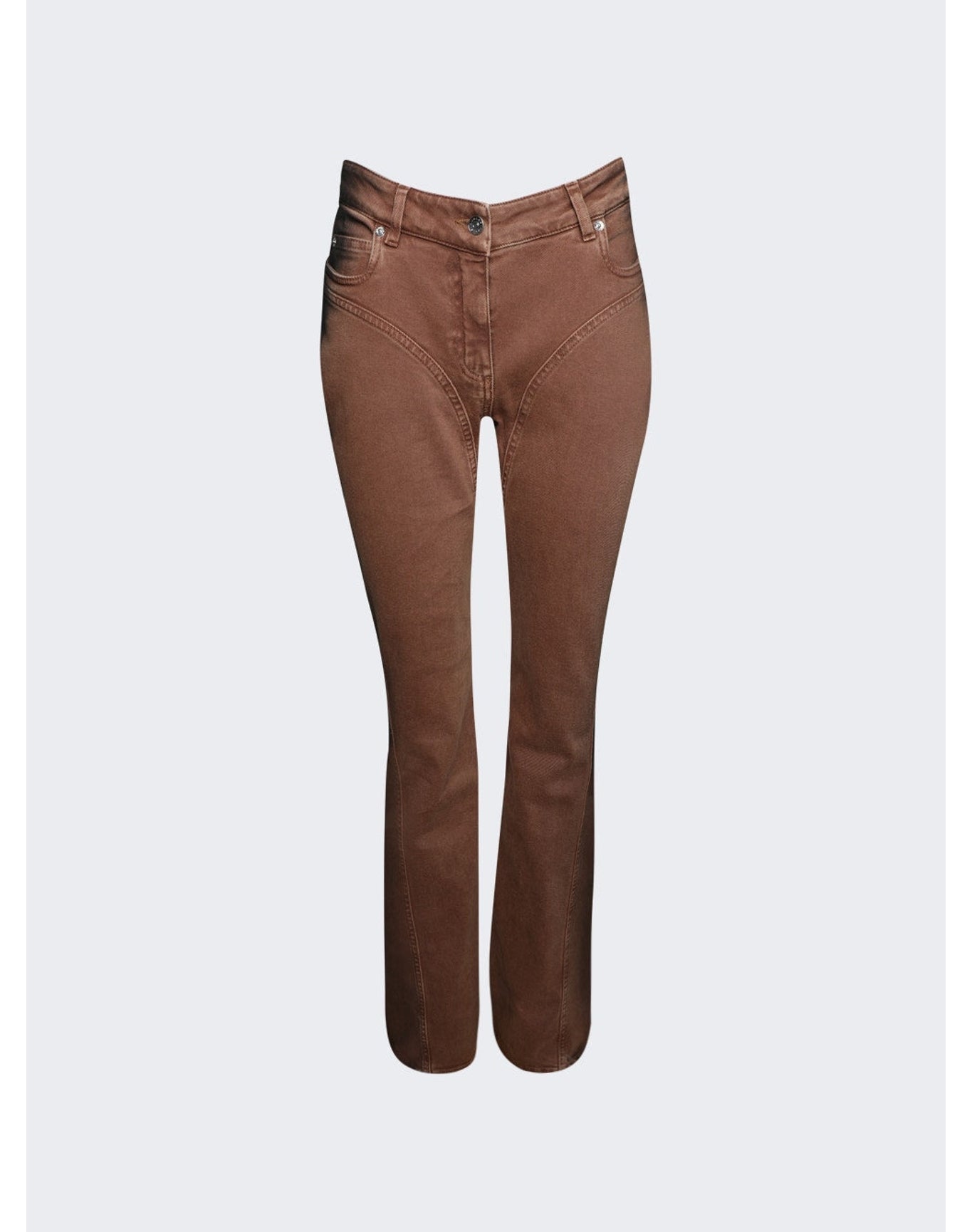 Mugler | Women | Flared Jeans | Brown