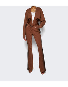 Mugler | Women | Flared Jeans | Brown