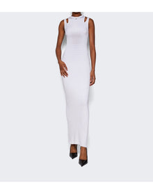 Mugler | Women | Midi Dress | Warm White