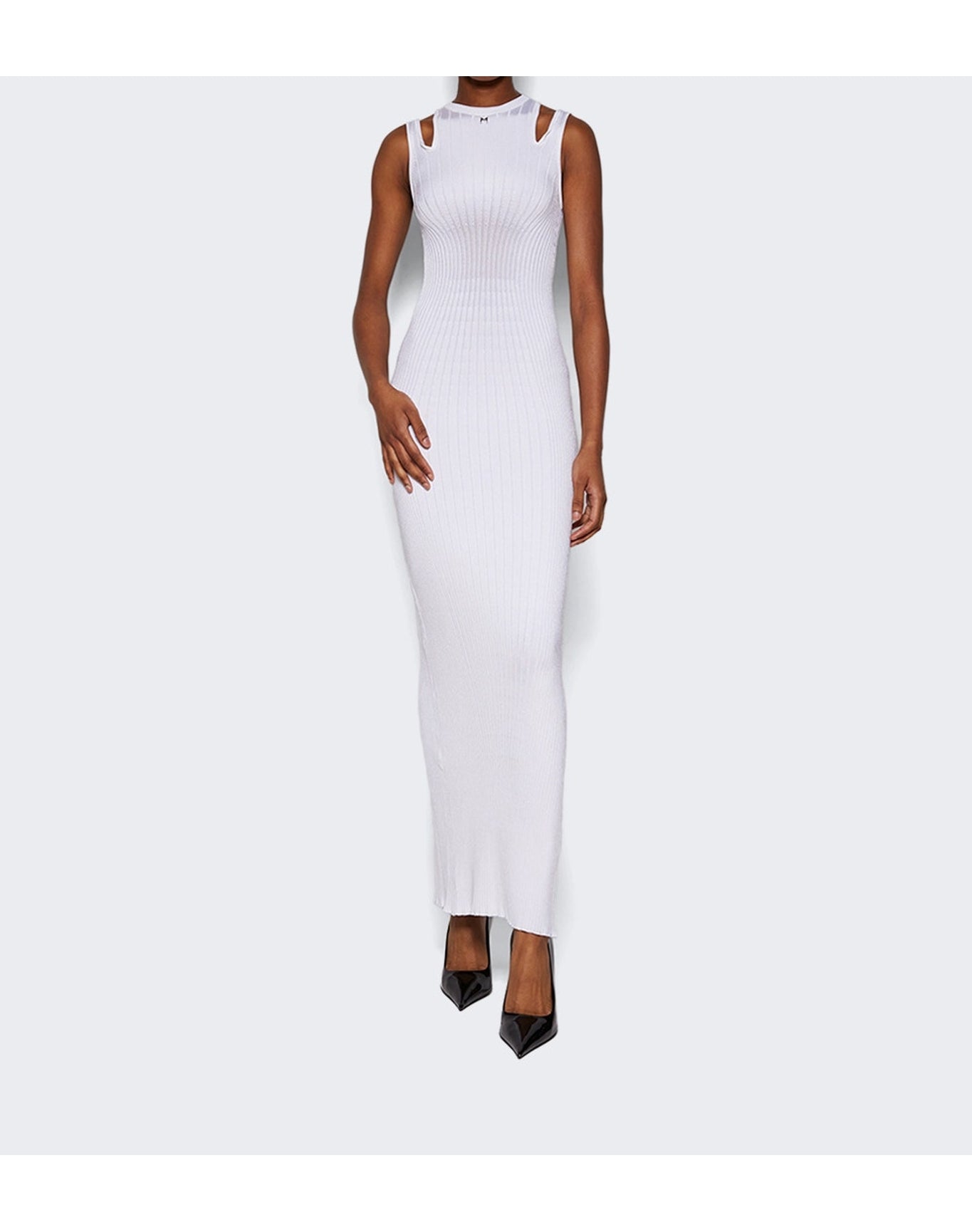 Mugler | Women | Midi Dress | Warm White