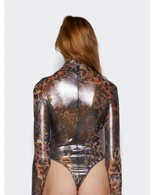 Mugler | Women | Printed Bodysuit | Octopus x Silver
