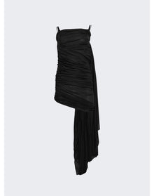 Mugler | Women | Ruched Mini Dress | Black