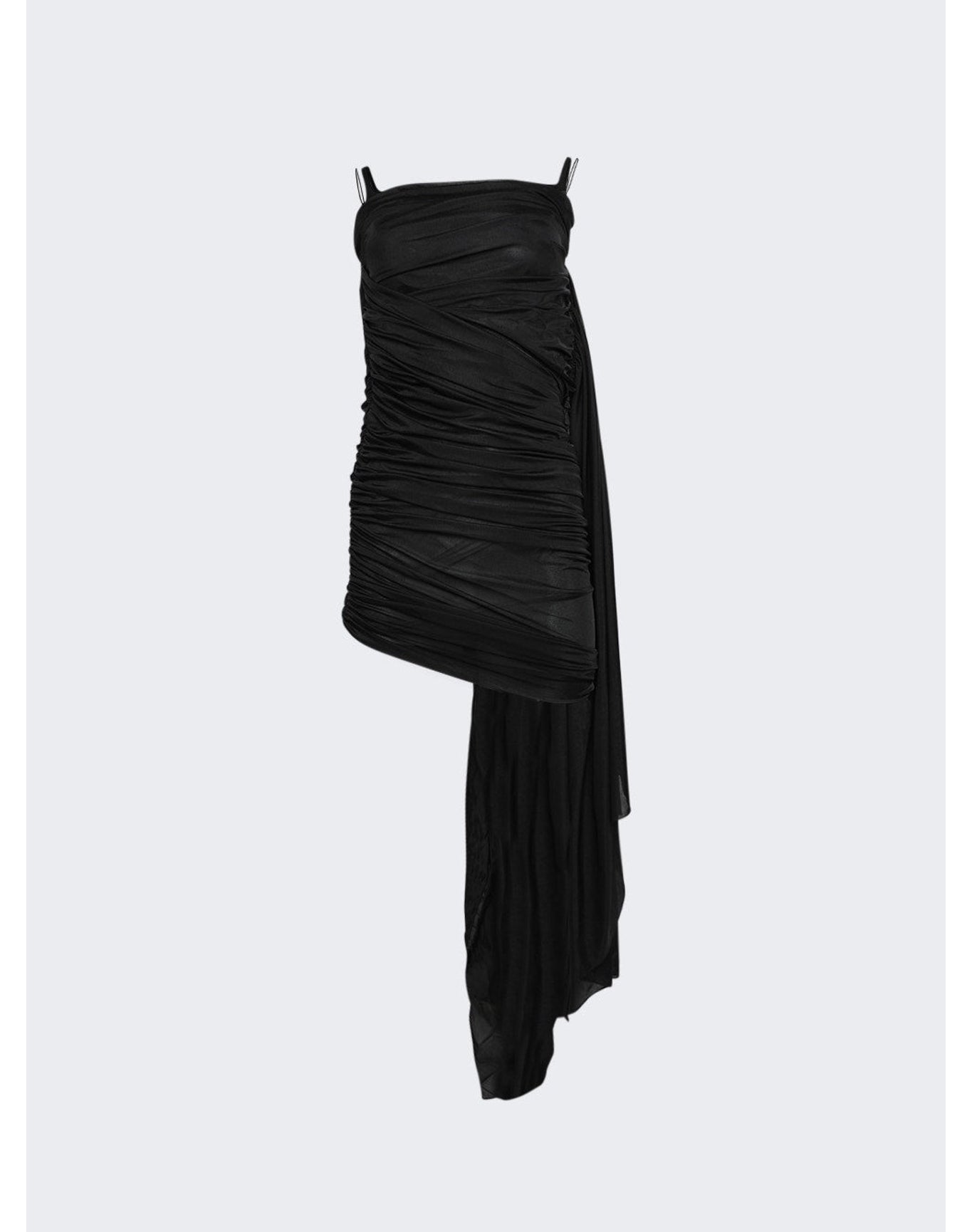 Mugler | Women | Ruched Mini Dress | Black