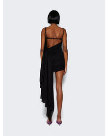 Mugler | Women | Ruched Mini Dress | Black