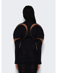Mugler | Women | Spiral Illusion Corset Jacket | Black