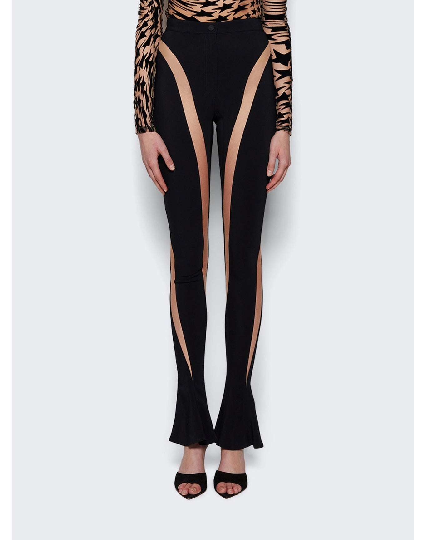 Mugler | Women | Spiral Pants | Black