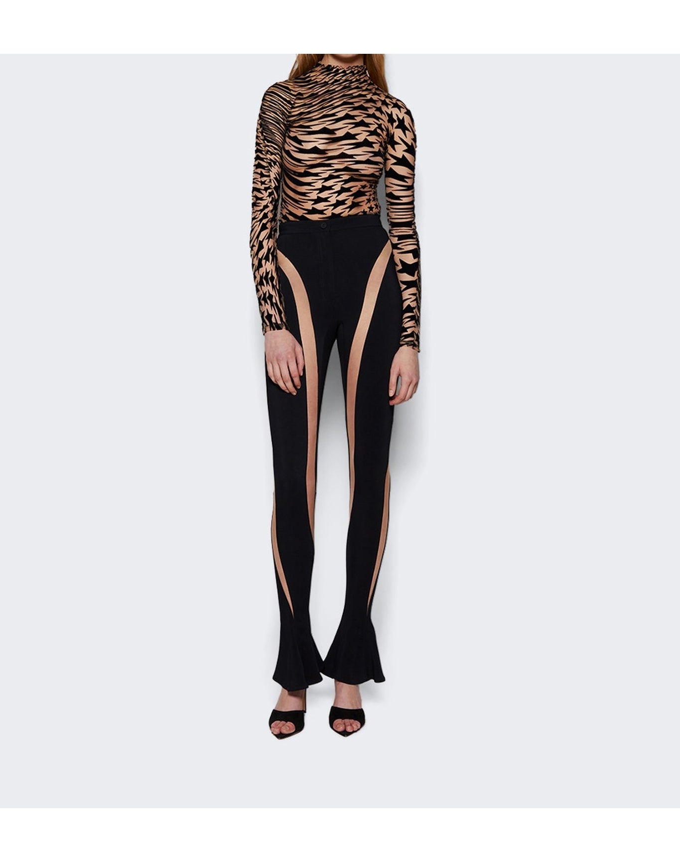 Mugler | Women | Spiral Pants | Black