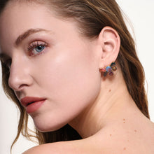 Marlowe Studs | Multicolor Crystal | 14K Gold Plated Brass