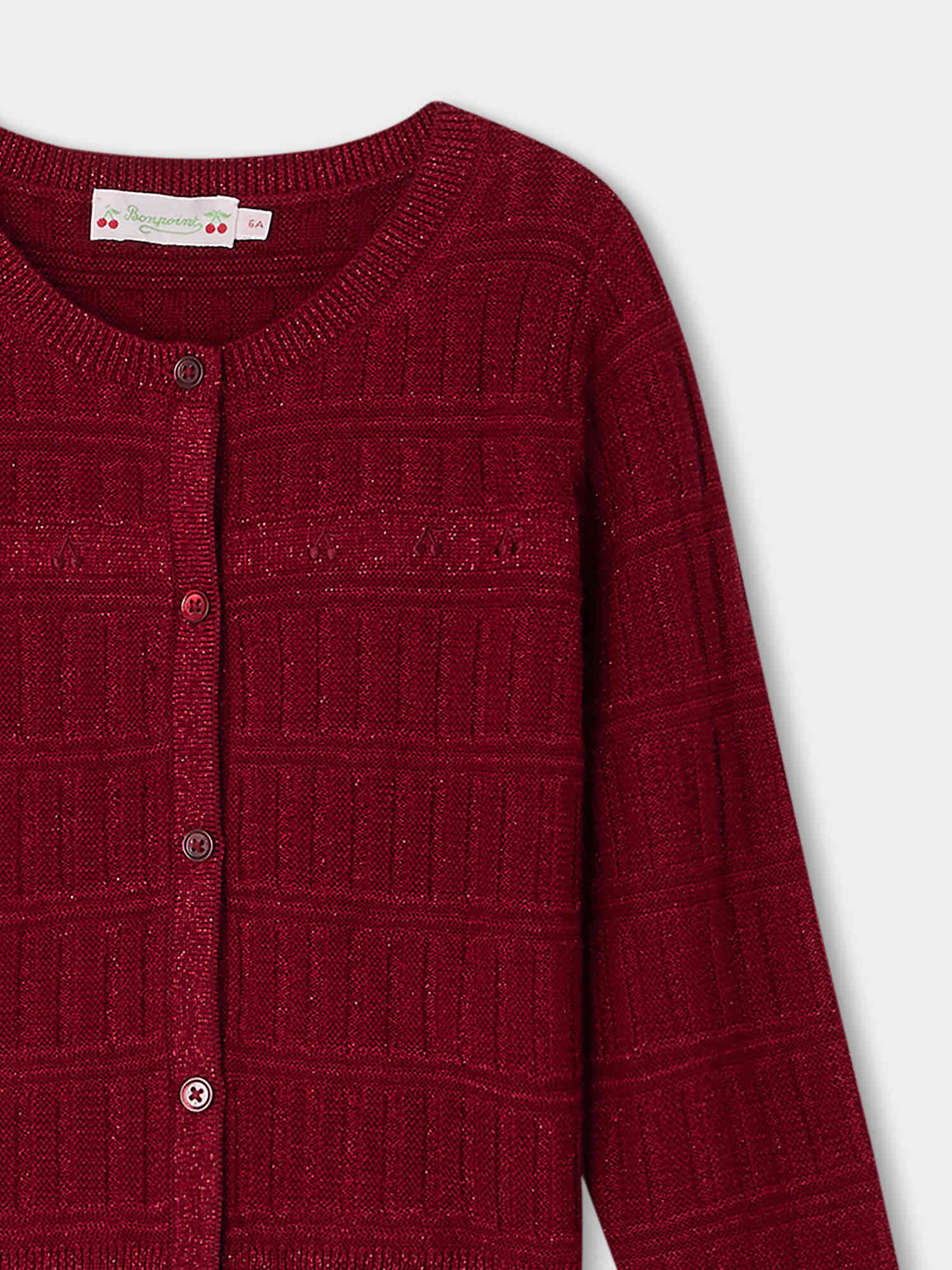 Girl | Giovanna Wool Cardigan | Burgundy