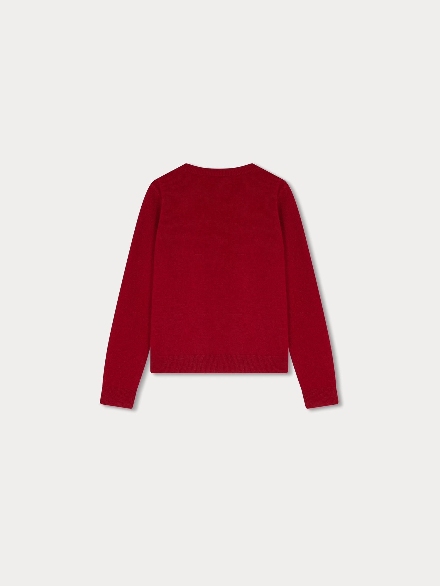 Girl | Twist Cashmere Cardigan | Ruby