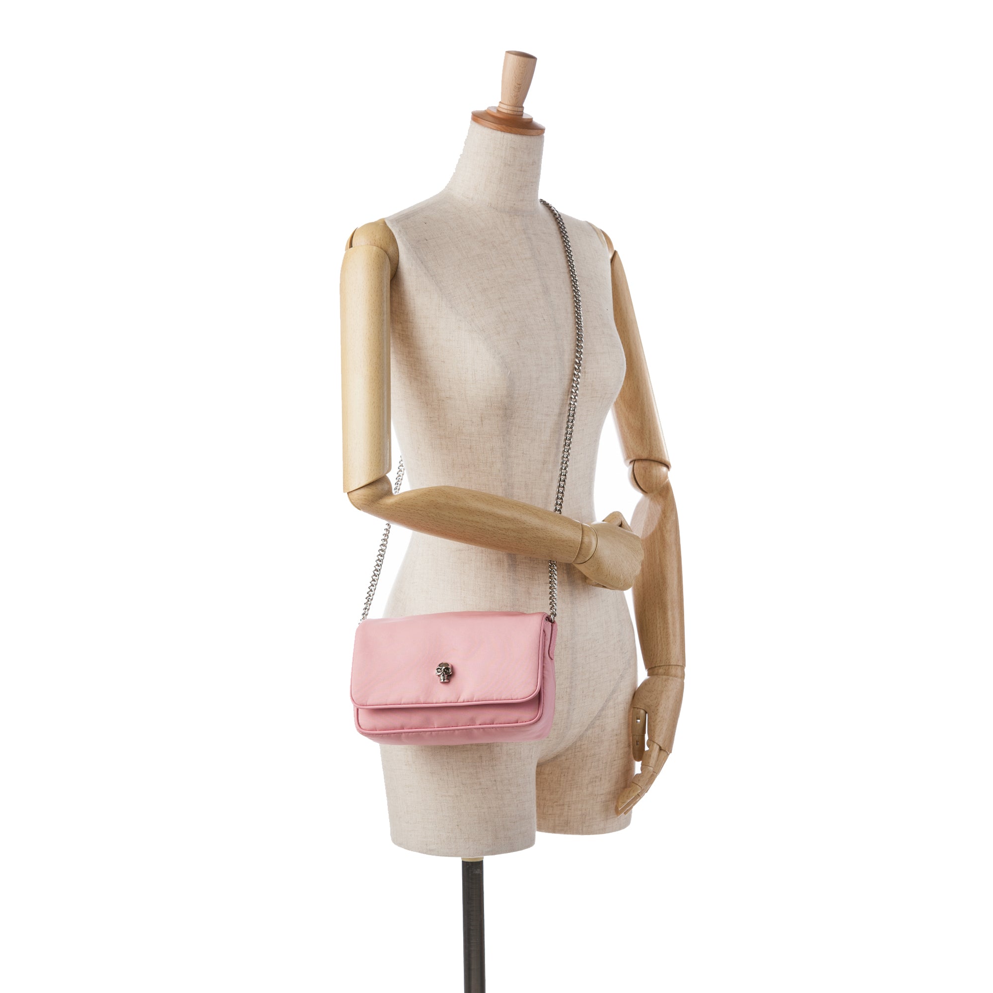Alexander McQueen | Pre-Owned Nylon Skull Crossbody | Pink