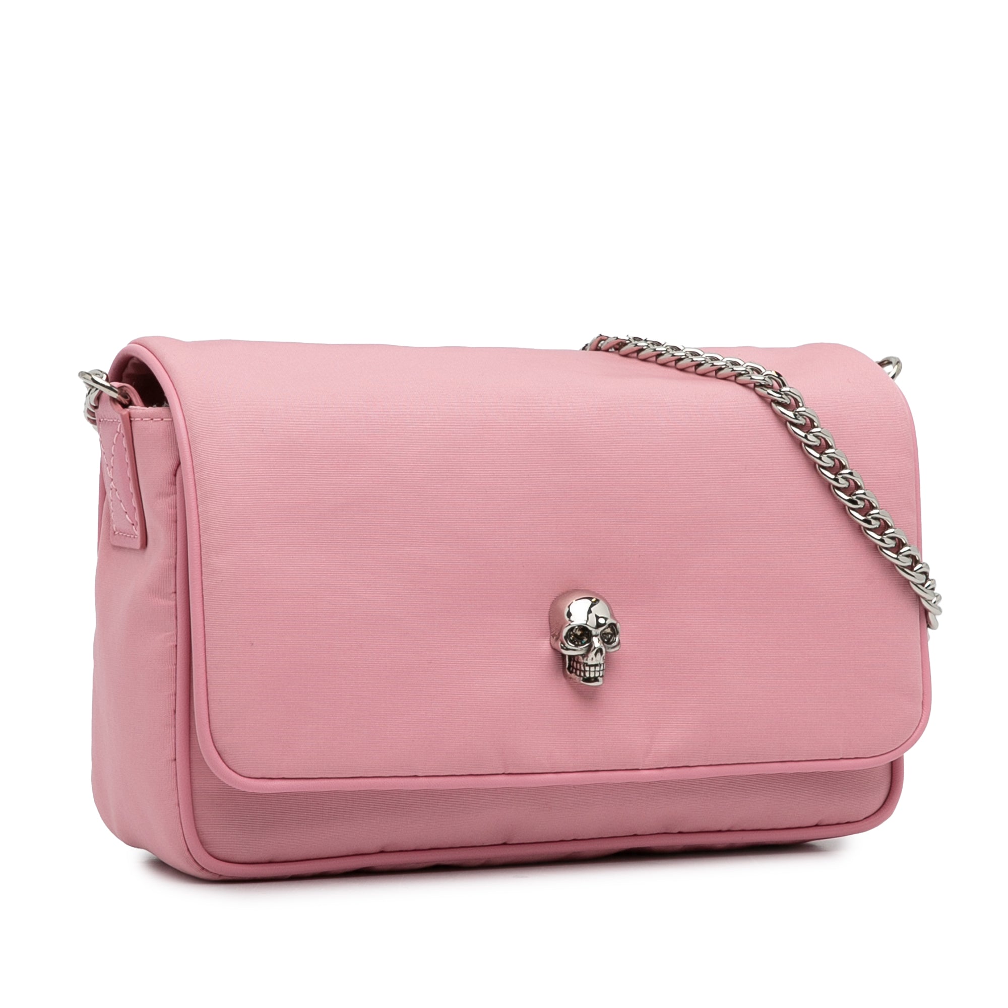 Alexander McQueen | Pre-Owned Nylon Skull Crossbody | Pink