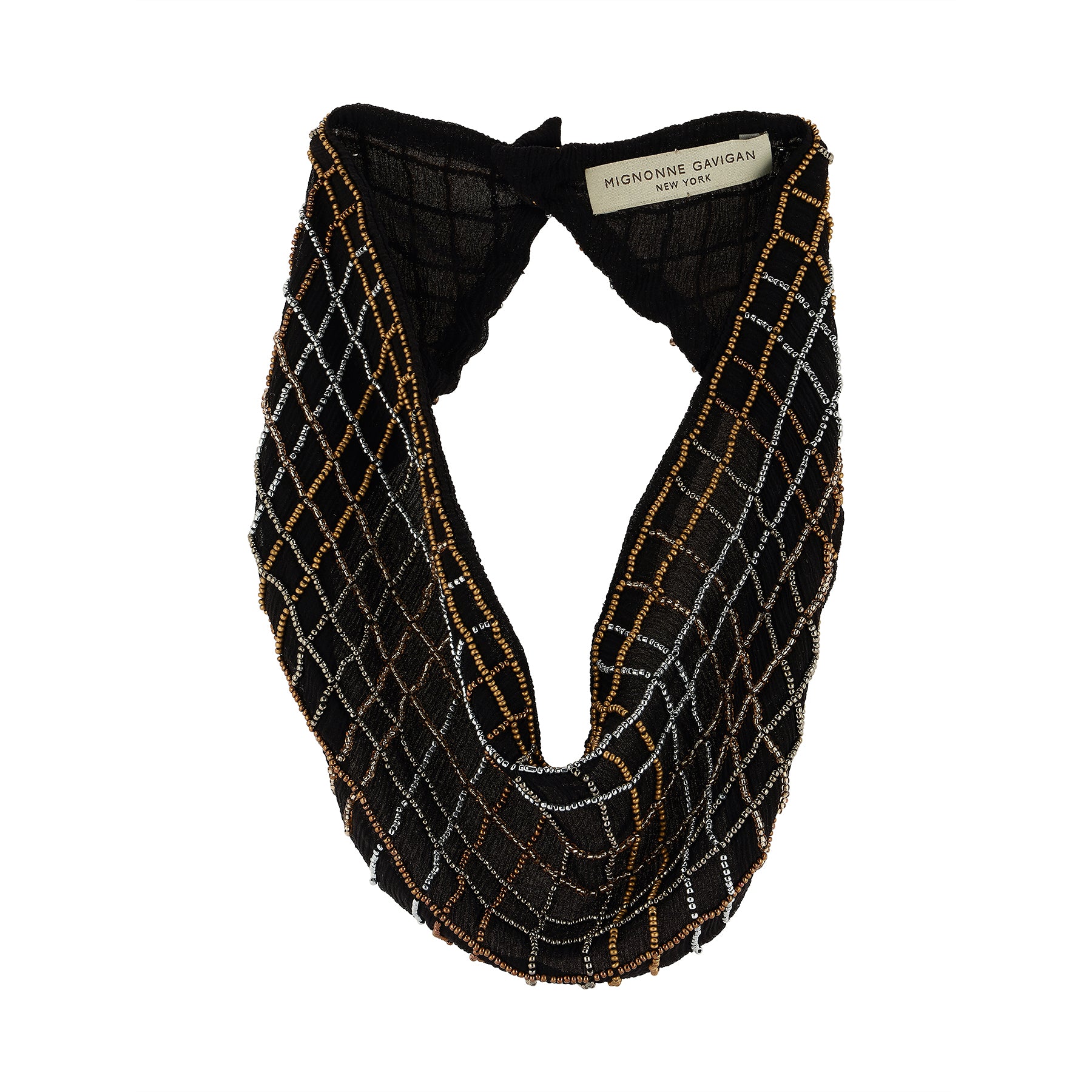 Autumn Mini Scarf Necklace | Black/Multi