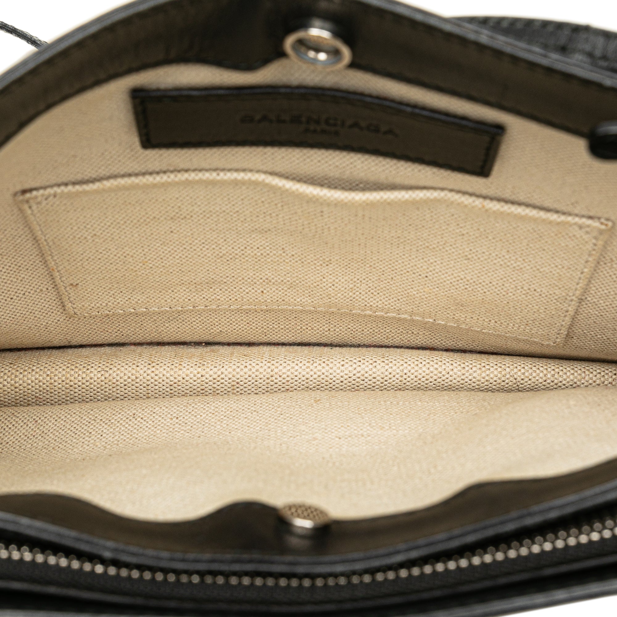 Balenciaga | Pre-Owned Canvas Navy Pochette Crossbody | Brown