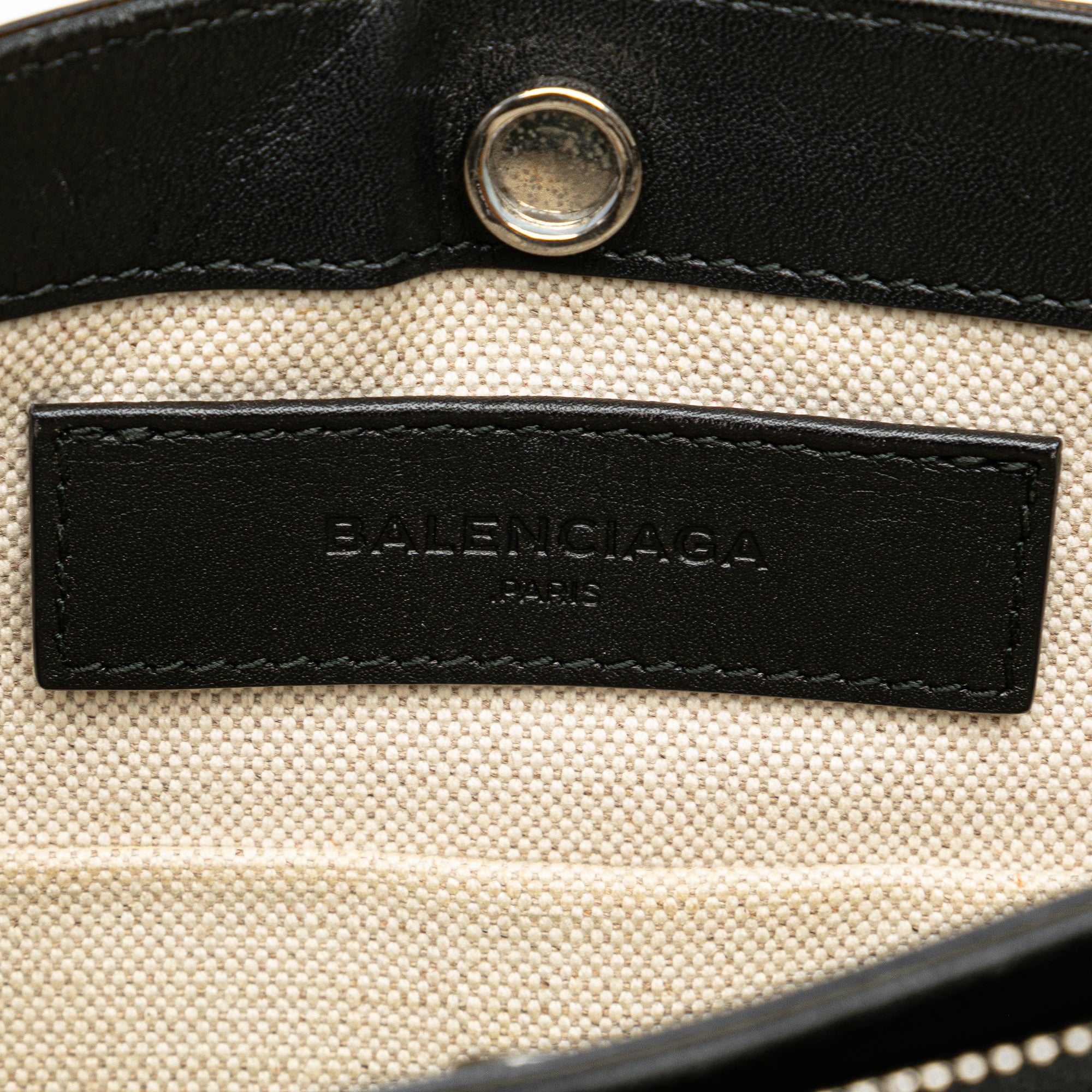 Balenciaga | Pre-Owned Canvas Navy Pochette Crossbody | Brown