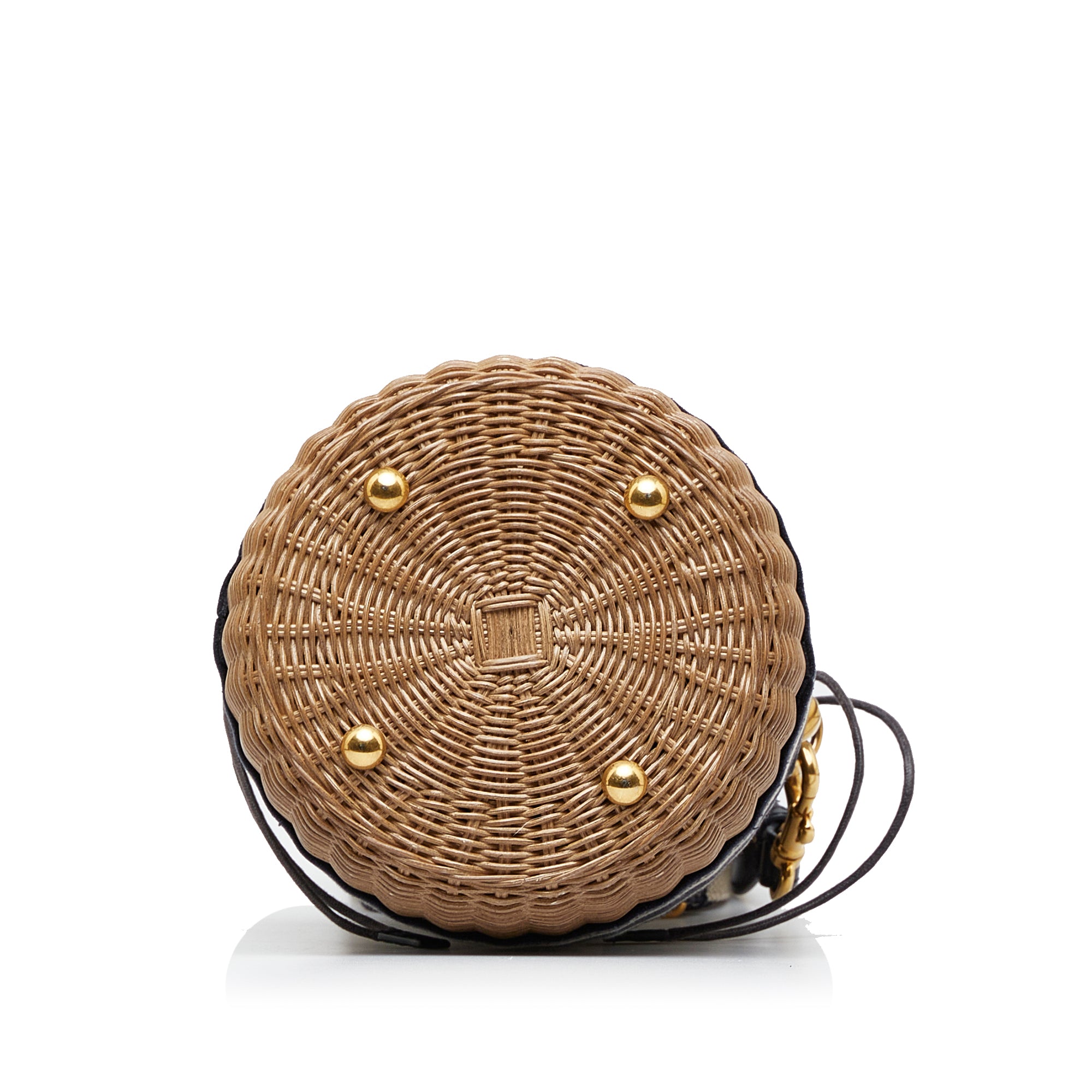 Dior | Pre-Owned Oblique Wicker Bucket Bag | Brown