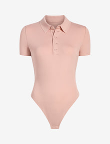 Neoprene Polo Bodysuit::Desert Rose::Main