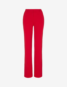 Sale: Neoprene CEO Wide Leg Trouser::Scarlet::Main