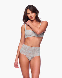 Gray Thong - Never Say Never High Waisted Thong