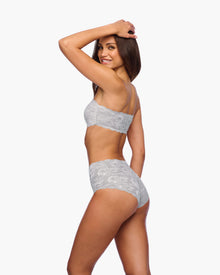 Gray Bikini - Never Say Never High Waisted Bikini