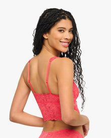 Pink Bralette - Never Say Never Plungie Longline Bralette