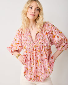India Bloom  - Artifact Blouse - Soft Rose - Printfresh