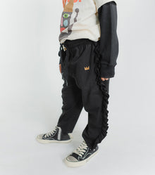 Kid | Airy Ruffled Pants | Black