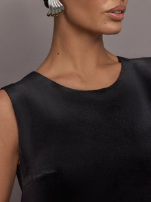 Norma Kamali | Sleeveless Mini Dress | Black