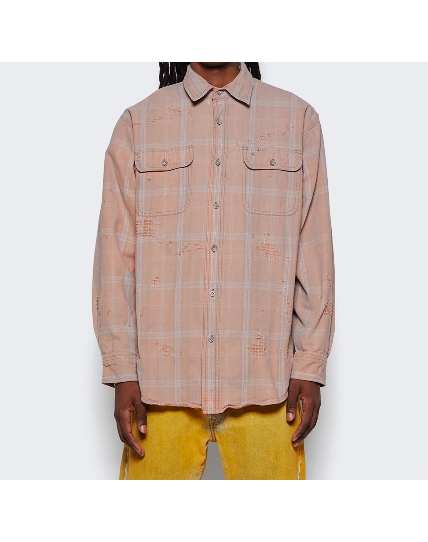 NOTSONORMAL | Men | Destroyed Flannel Shirt | Flint
