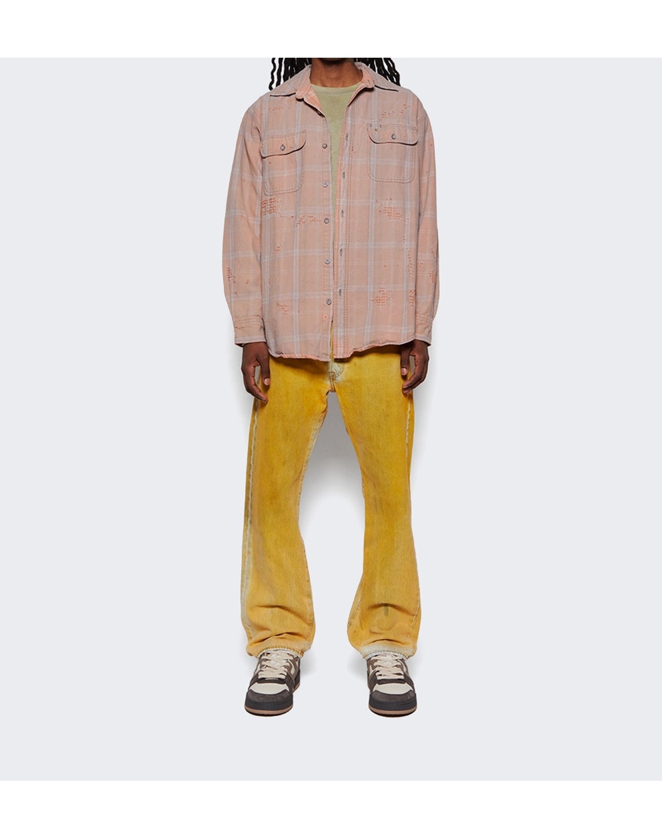 NOTSONORMAL | Men | Destroyed Flannel Shirt | Flint