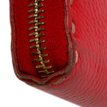 Fendi | Pre-Owned Leather Selleria Zip Around Long Wallet | Red