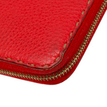 Fendi | Pre-Owned Leather Selleria Zip Around Long Wallet | Red