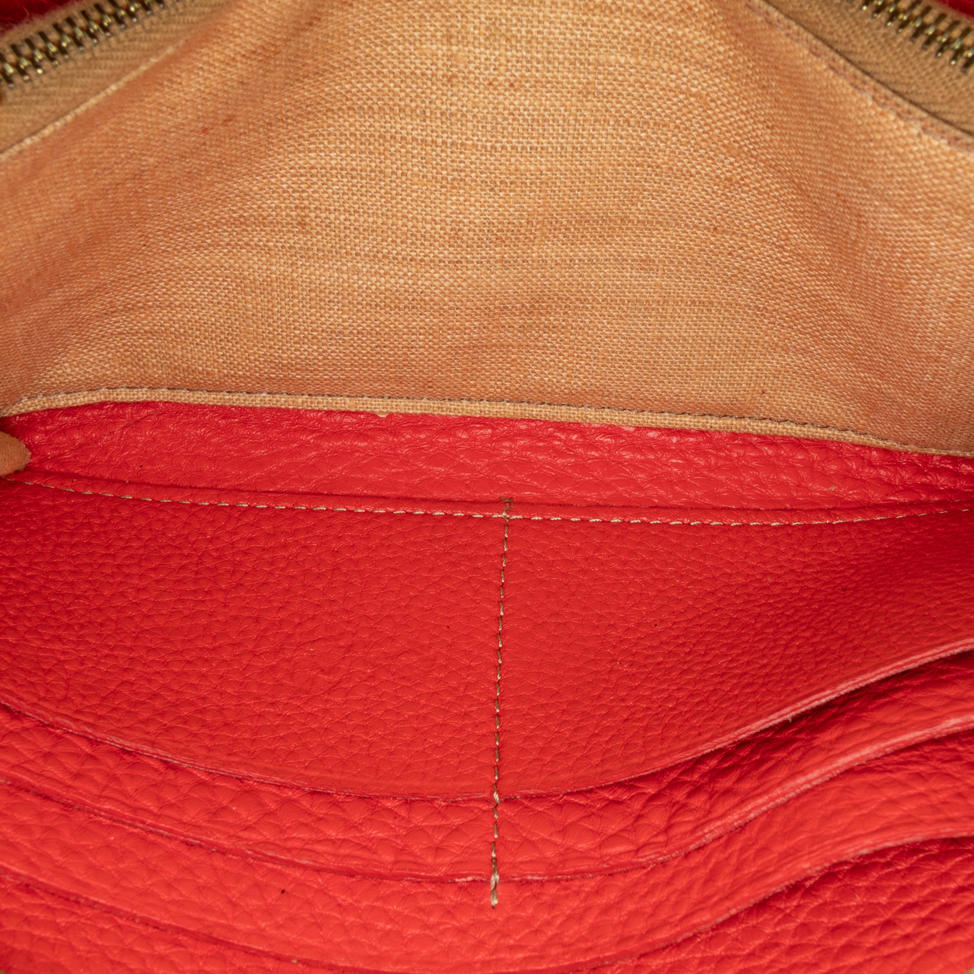 Fendi | Pre-Owned Leather Selleria Zip Around Long Wallet | Red