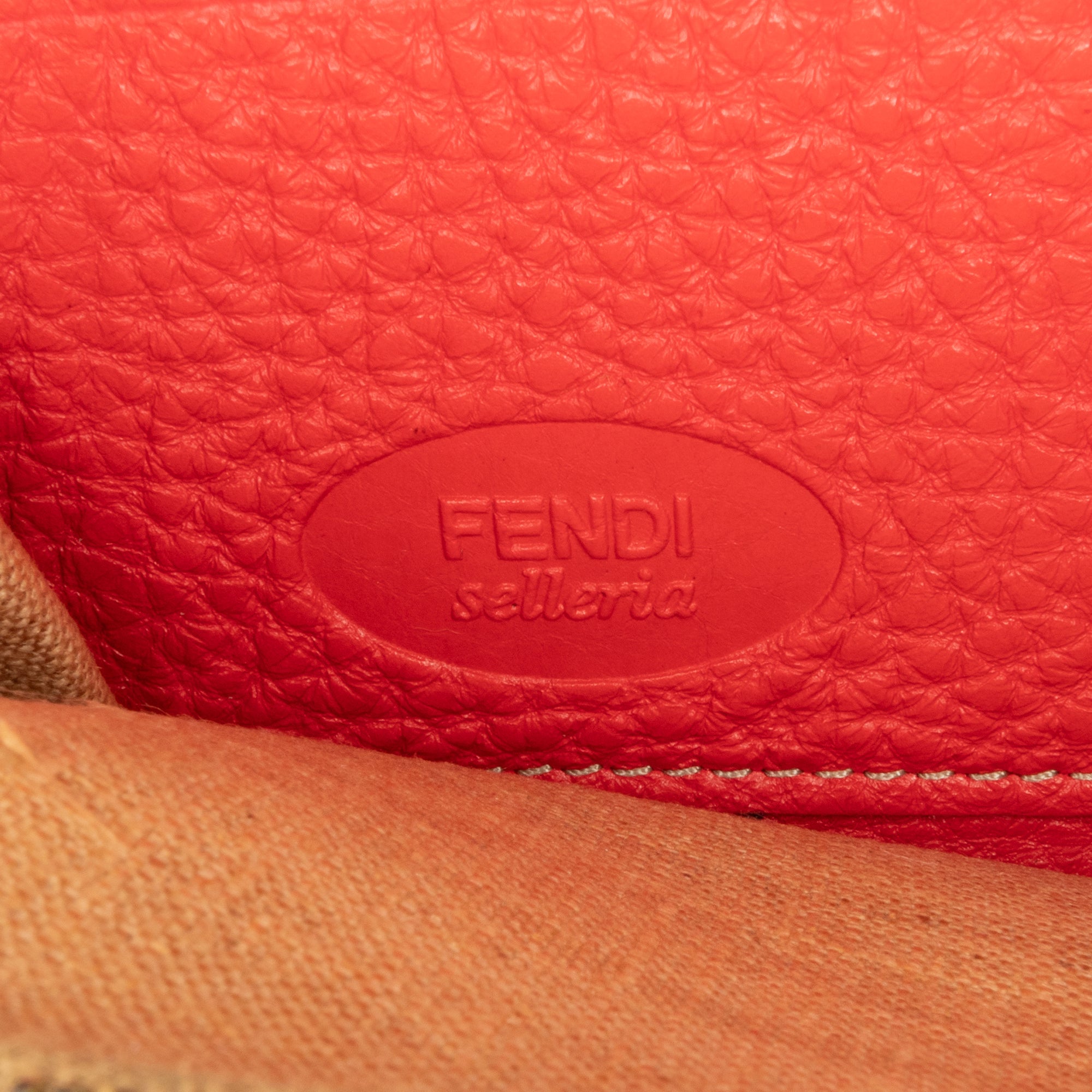 Fendi | Pre-Owned Leather Selleria Zip Around Long Wallet | Red