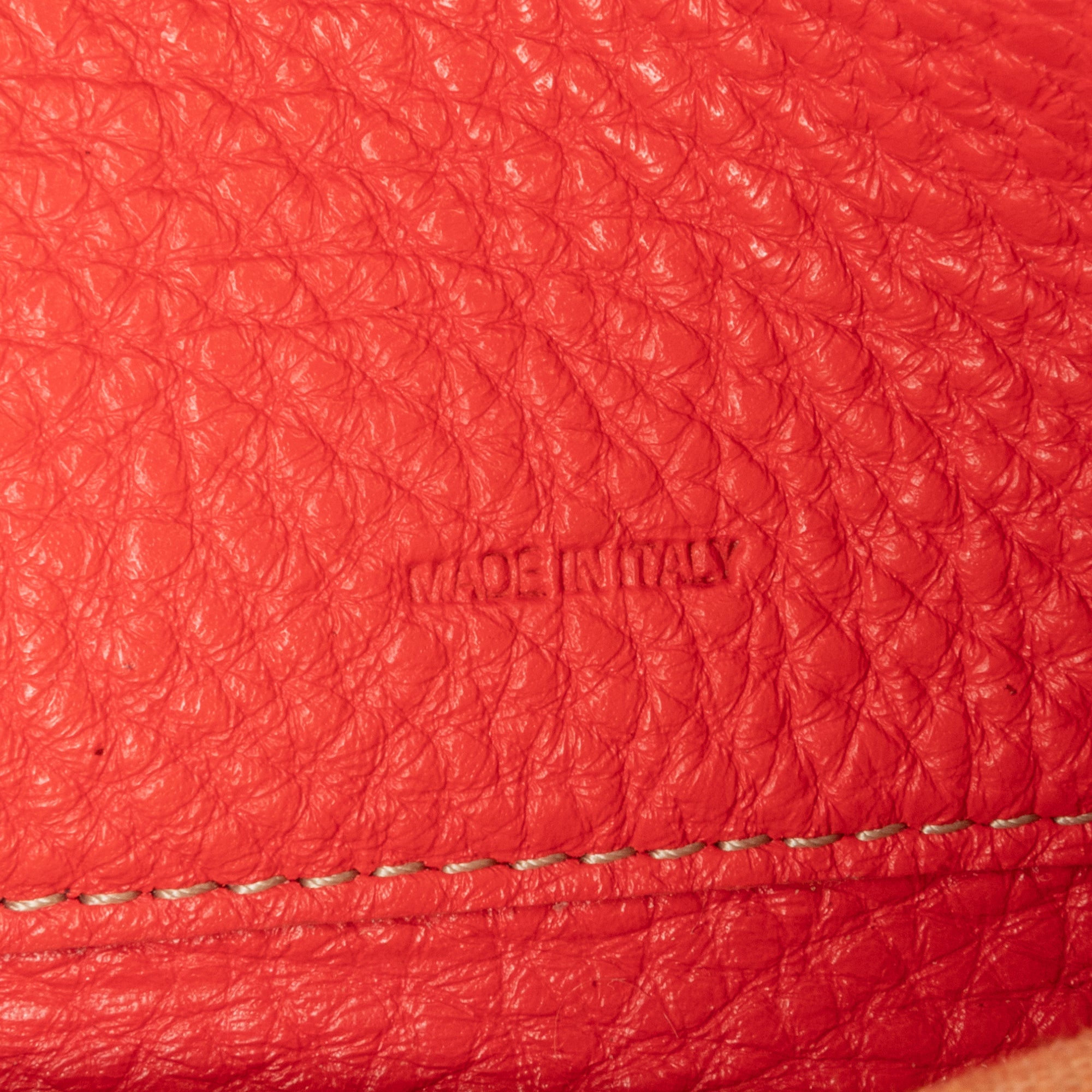 Fendi | Pre-Owned Leather Selleria Zip Around Long Wallet | Red