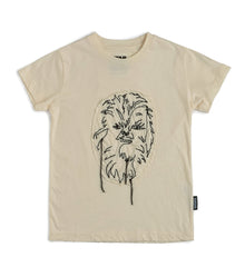 Kid | Embroidered Chewbacca T-Shirt | Natural