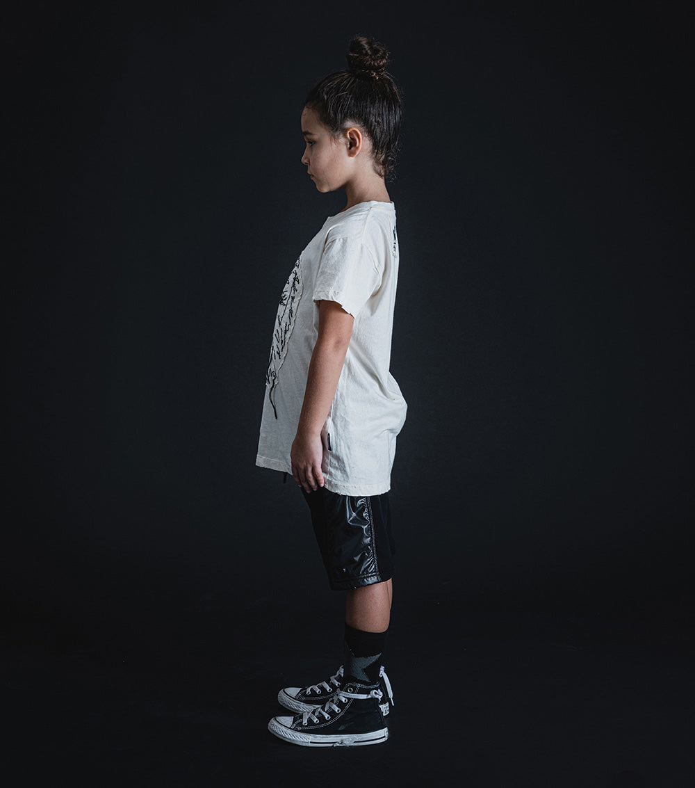 Kid | Embroidered Chewbacca T-Shirt | Natural