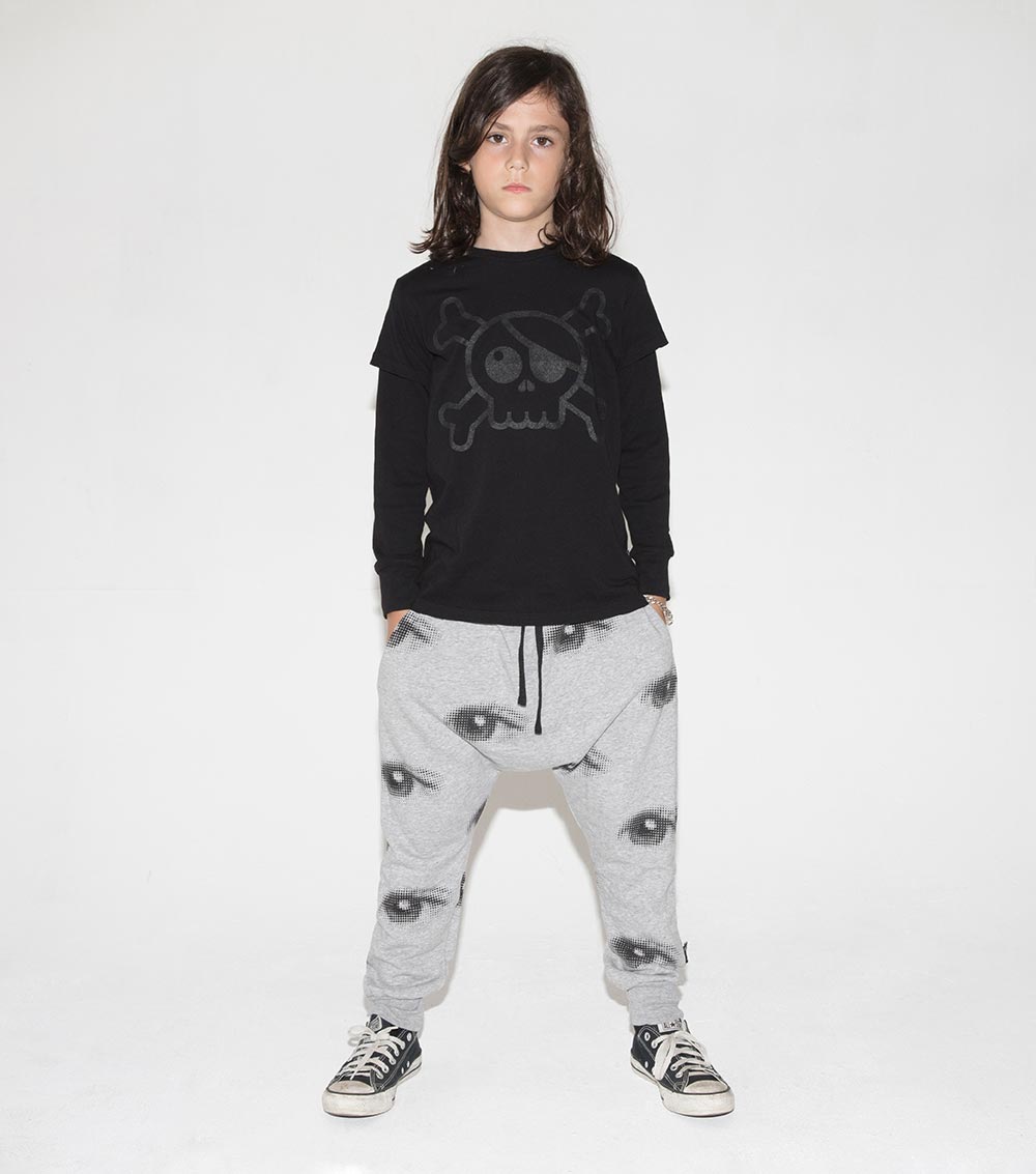 Kid | Eye Baggy Pants | Powder Pink