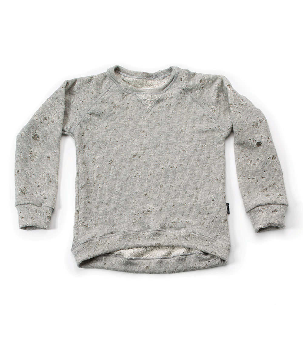Kid | Deconstructed Sweatshirt | Light Grey