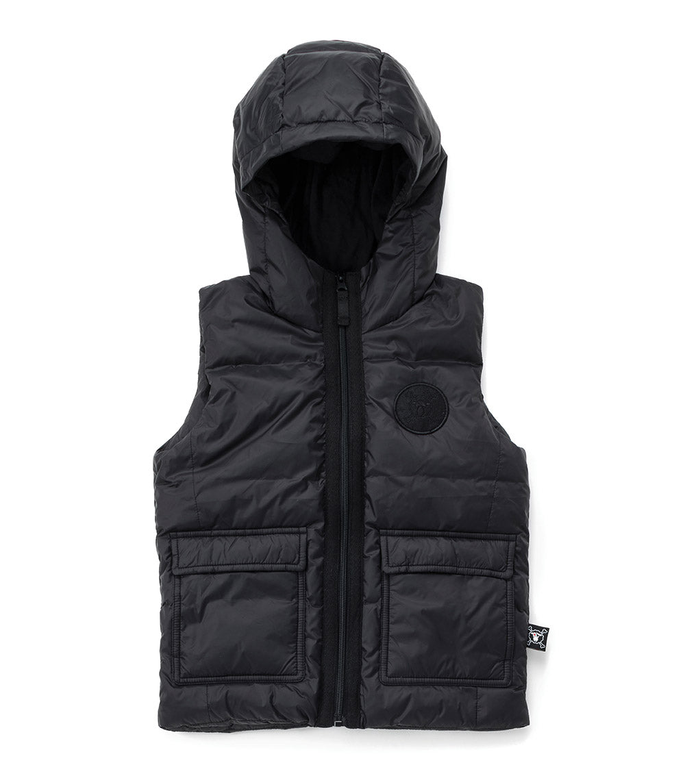 Kid | Cargo Down Vest | Black