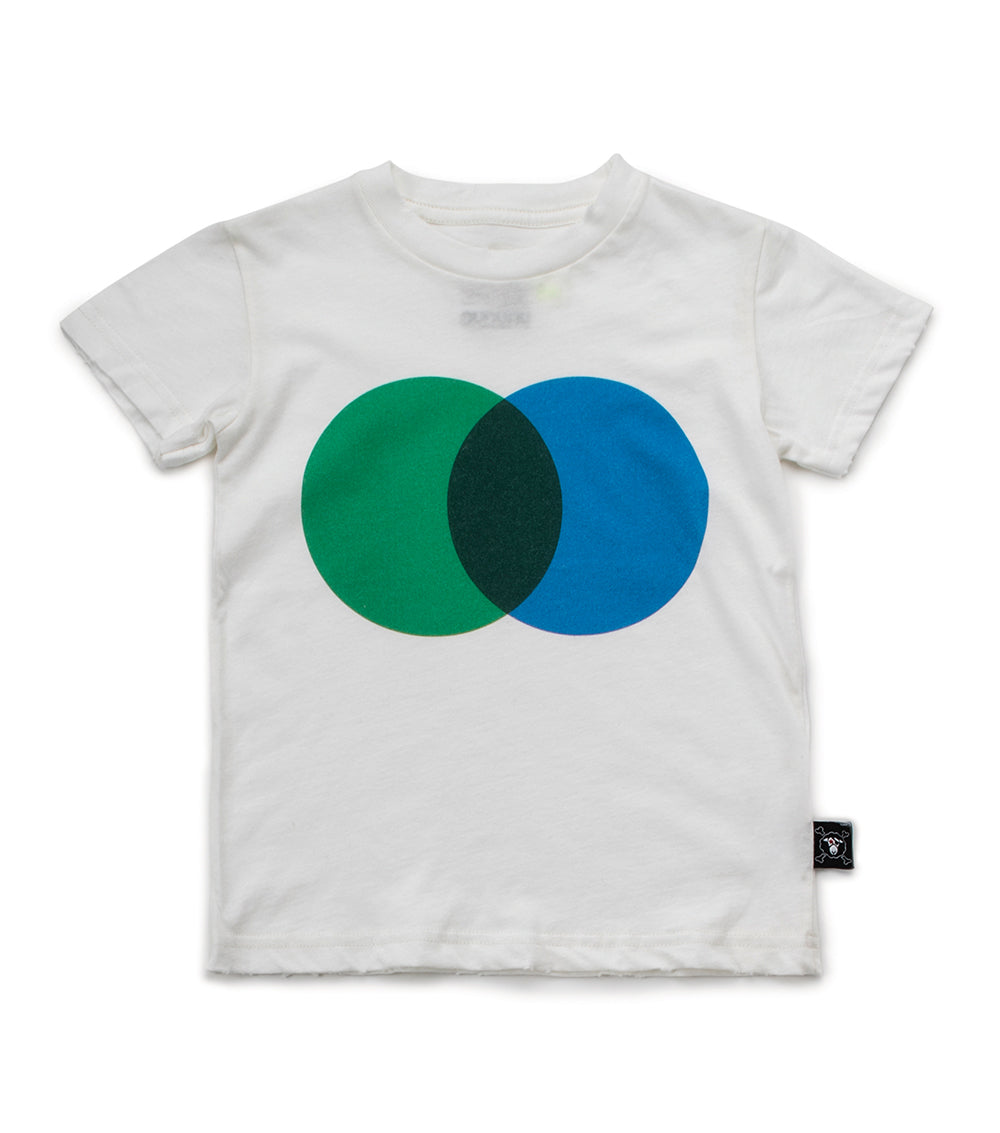 Kid | Colorful Circle T-Shirt | White x Green
